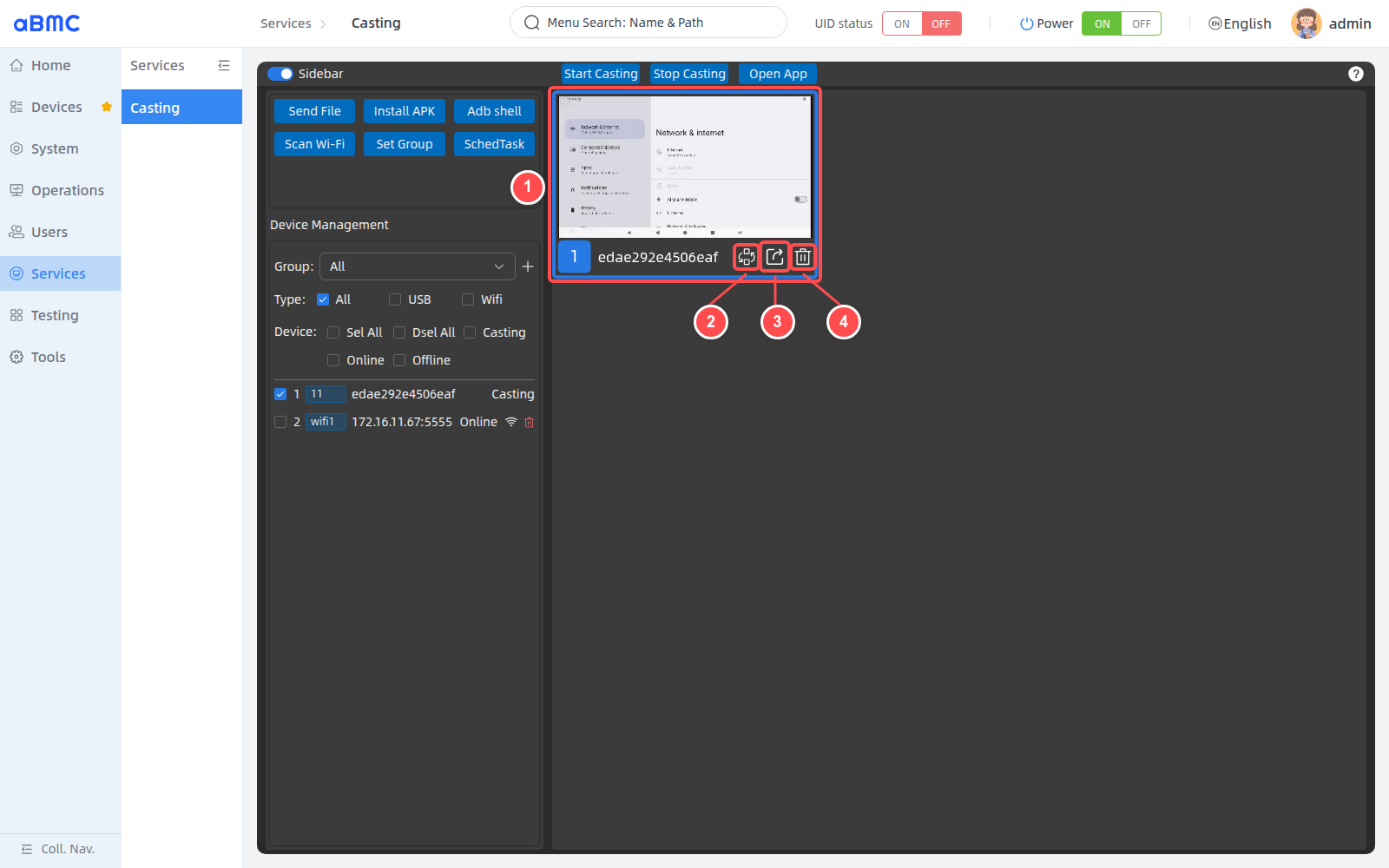 Use Multi Control, Preview, and Stop Casting